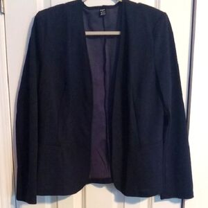 SHEIN Elegant Navy Blue Suit Jacket